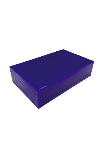 Blue wax block for modeling