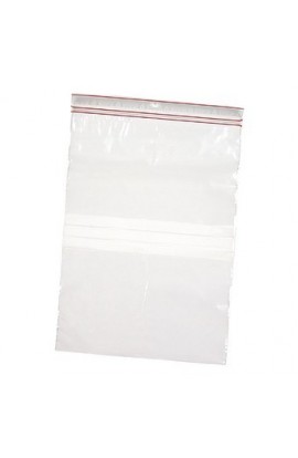 Sachet plastique 6x8cm avec bande d'écriture