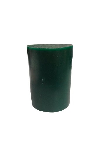 Green oval wax block 