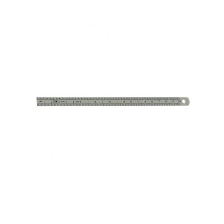 Steel ruler inox 20cm, double-sided