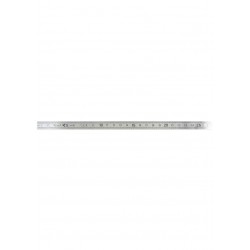 Steel ruler inox 25cm, double-sided