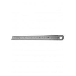 Steel ruler inox 30cm, double-sided