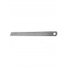 Steel ruler inox 30cm, double-sided