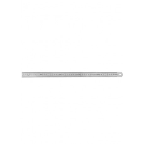 Steel ruler inox 50cm, double-sided