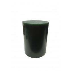 Green round wax block
