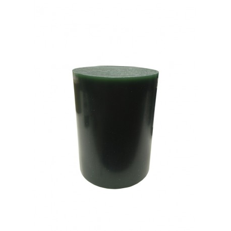 Green round wax block