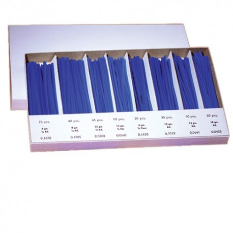 Blue wax wire assortment