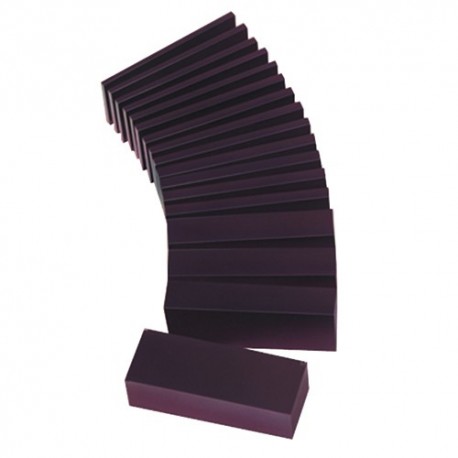 Purple wax block for modeling in strip