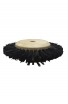 Brosse circulaire 2 rangs, 60mm, soie noire