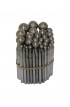 Set of 32 steel domed punches