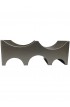 Steel bench block 5 grooves half round