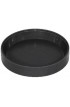 Plateaux ronds noir en synthétique