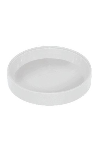 Plateau rond blanc en plastique - Diaminor