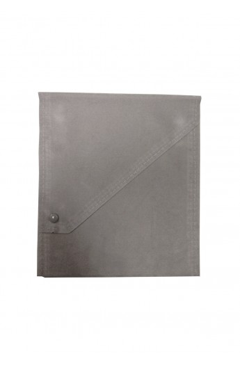 Pochette à pression pour collier GM gris