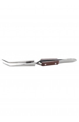 Curved soldering tweezer 