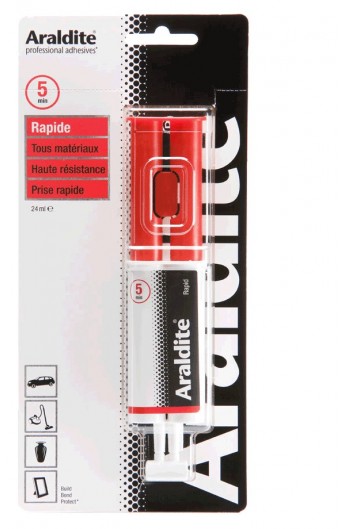 ARALDITE red glue syringe 22ml