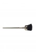 Brosse coupé soie noire 6mm