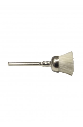 White goat cutting brush 6mm﻿﻿, mounted