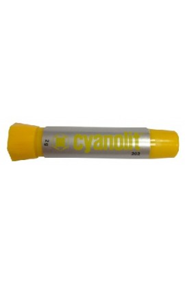 Colle CYANOLIT jaune tube 2grs