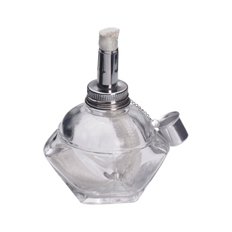 Glass alcohol torch with wick, 100ml