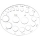 Oval plate gauge for round stone﻿