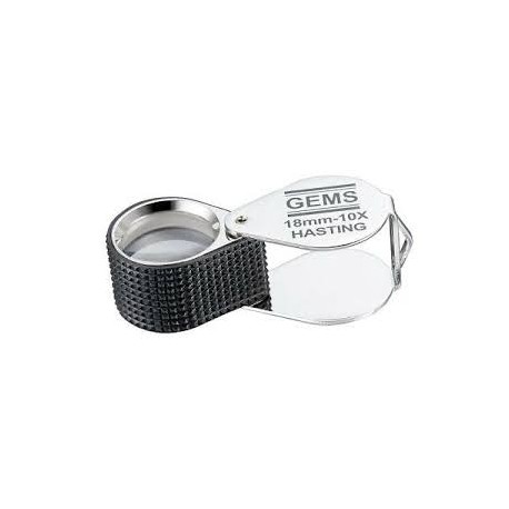 Loupe 10x, 18mm, monture noire