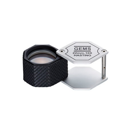 Loupe 10 X triplet 18 mm monture chromée