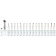 Fraise cyl carbure 413AU 0.8mm pce