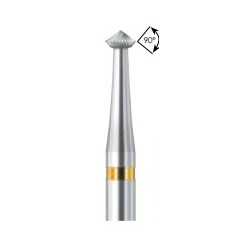 Fraise double cône en carbure 414AU 0.7mm,la boîte de 2 pièces.