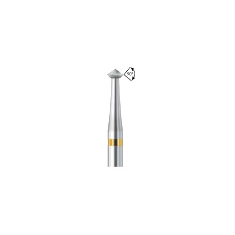 Fraise double cône en carbure 414AU 0.7mm,la boîte de 2 pièces.