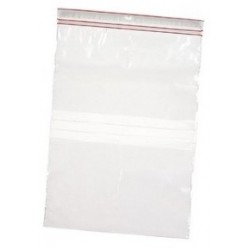 Ziplock bag 12x18cm with label block for marker use