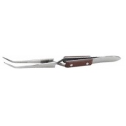 Curved soldering tweezer 