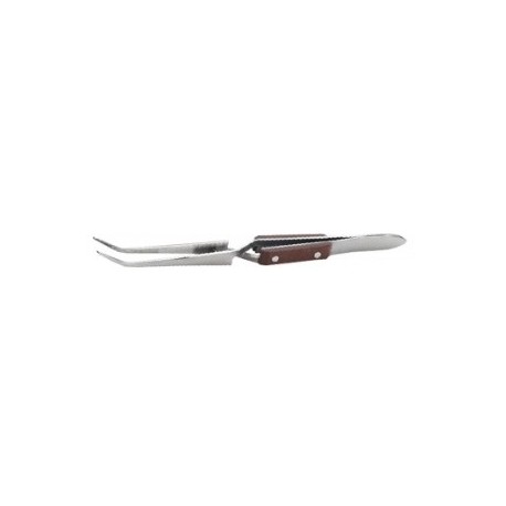 Curved soldering tweezer 