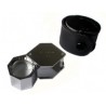Loupe 10x, monture métal 