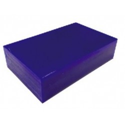 Blue wax block for modeling