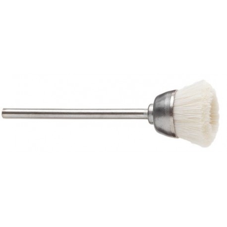 White goat cutting brush 6mm﻿﻿, mounted