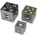 Hardened steel dapping die cube